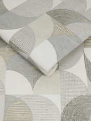 Graham & Brown Taupe Stitch Craze 10M Wallpaper - Image 3 of 3