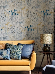 Clarissa Hulse Blue Summer Border 10M Wallpaper - Image 1 of 3