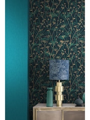 Clarissa Hulse Teal Tisbury 10M Wallpaper - Image 1 of 4