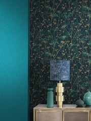 Clarissa Hulse Teal Tisbury 10M Wallpaper - Image 9 of 9