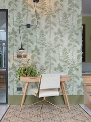 Graham & Brown Green Norse Forrest 10M Wallpaper - Image 1 of 3