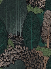 Graham & Brown Navy Scandiscape 10M Wallpaper - Image 2 of 3