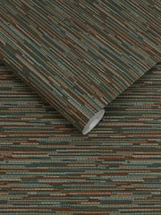 Graham & Brown Bottle Green Empress Grasscloth 10M Wallpaper - Image 3 of 3