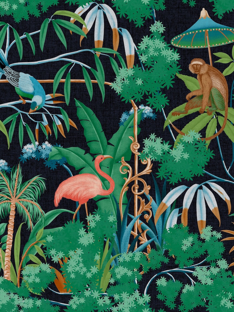 Graham & Brown Night Curious Canopy 10M Wallpaper - Image 2 of 3