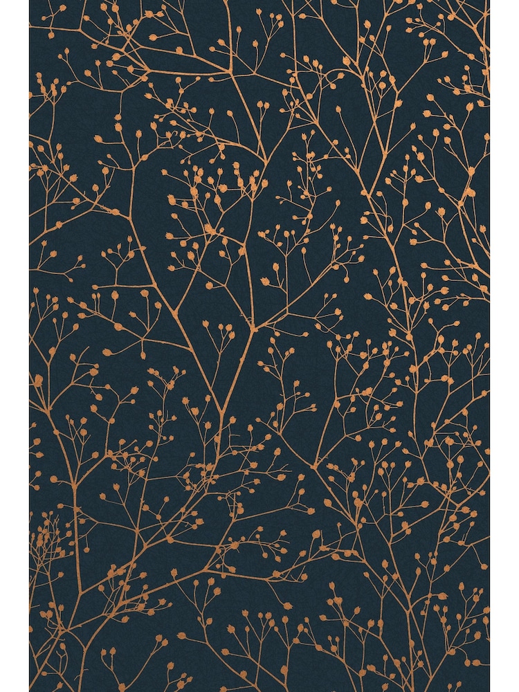 Clarissa Hulse Midnight Copper Gypsophila 10M Wallpaper - Image 4 of 4