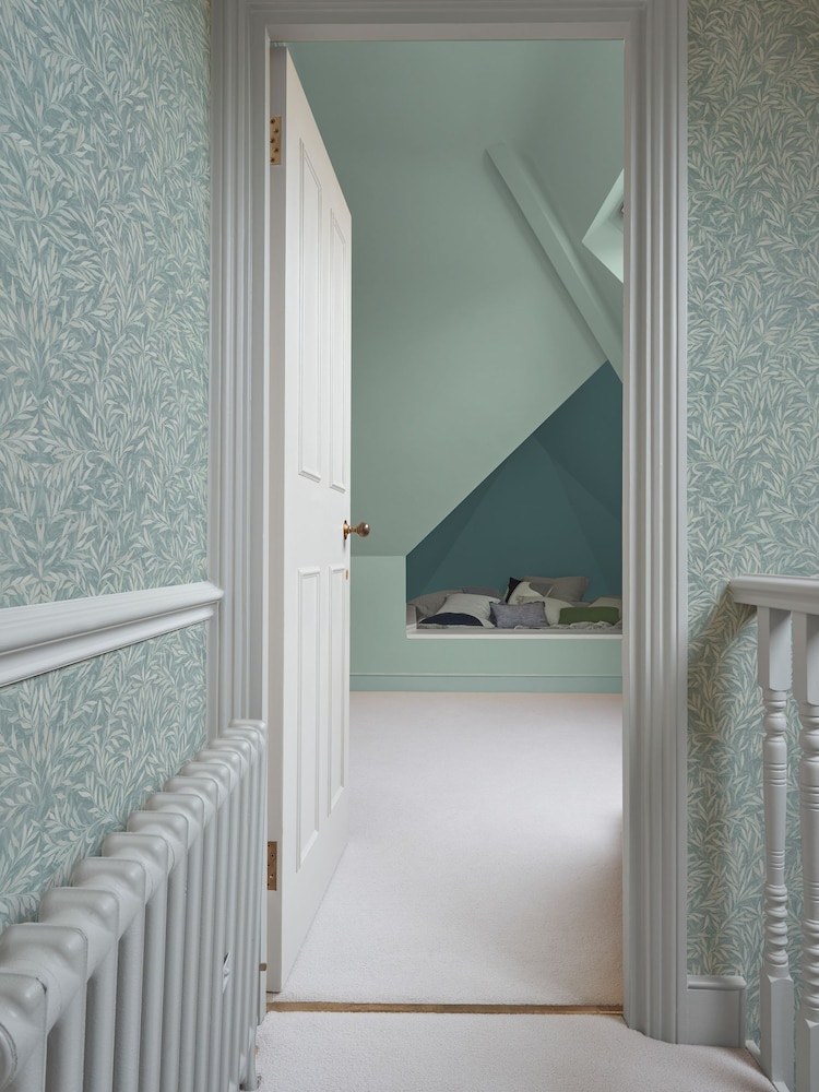 Graham & Brown Breathe Salix Leaves 10M Wallpaper - Image 1 of 3