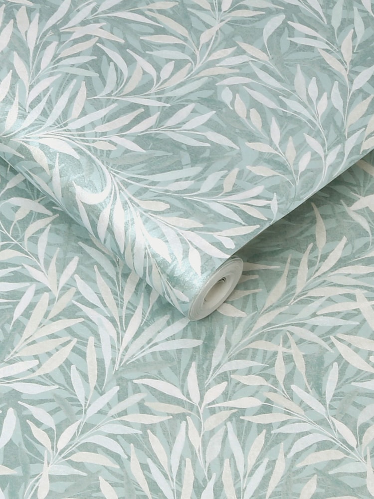 Graham & Brown Breathe Salix Leaves 10M Wallpaper - Image 3 of 3