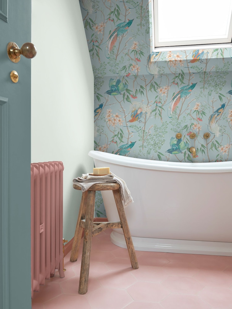 Graham & Brown Noon Sky Clavering Birds 10M Wallpaper - Image 1 of 3