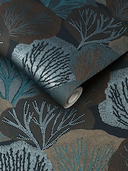 Graham & Brown Midnight Twyla 10M Wallpaper - Image 3 of 3