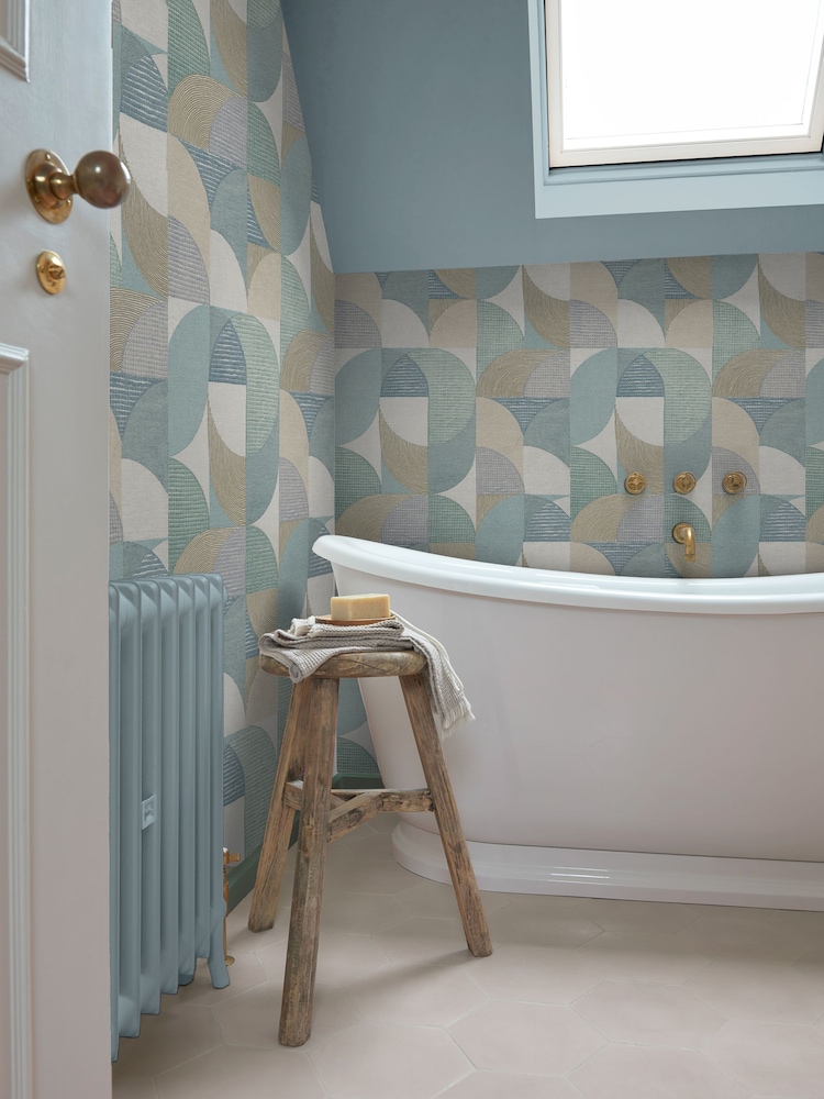 Graham & Brown Calm Stitch Craze 10M Wallpaper - Image 1 of 3