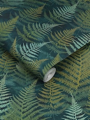 Clarissa Hulse Green Woodland Fern Emerald 10M Wallpaper - Image 3 of 3