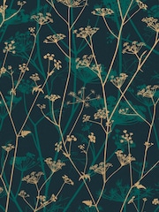 Clarissa Hulse Kingfisher Gold Wild Chervil 10M Wallpaper - Image 4 of 4