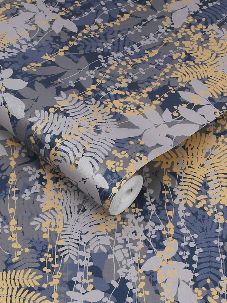 Clarissa Hulse French Navy Canopy 10M Wallpaper - Image 3 of 3