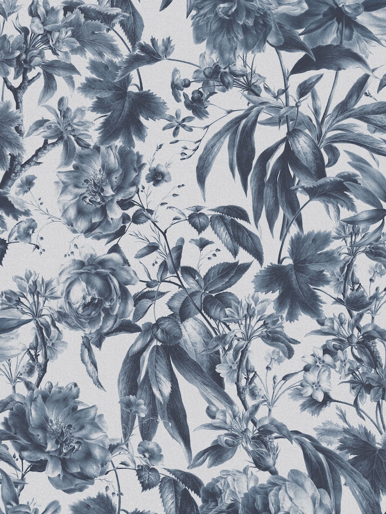 Graham & Brown Ink Blue Arcane Garden 10M Wallpaper - Image 2 of 3