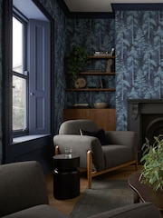 Graham & Brown Navy Norse Forrest 10M Wallpaper - Image 1 of 3