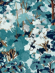 Graham & Brown Blue Folklore Tree 10M Wallpaper - Image 2 of 3