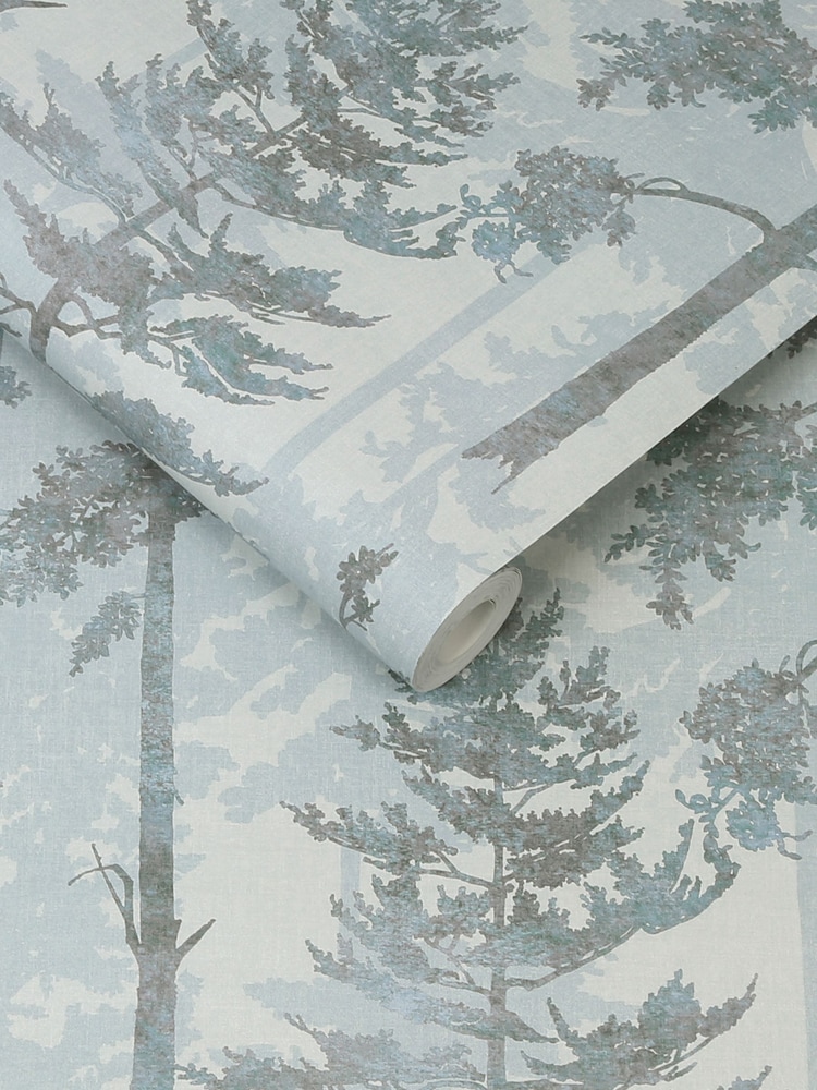 Graham & Brown Blue Norse Forrest 10M Wallpaper - Image 3 of 3
