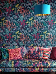 Clarissa Hulse Blue Summer Border 10M Wallpaper - Image 1 of 3