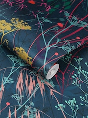 Clarissa Hulse Blue Summer Border 10M Wallpaper - Image 3 of 3