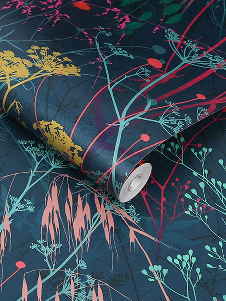 Clarissa Hulse Blue Summer Border 10M Wallpaper - Image 3 of 3