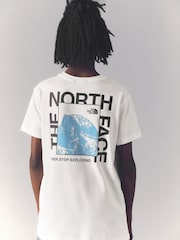 The North Face White Teen Half Dome Photo Back Print T-Shirt - Image 1 of 6