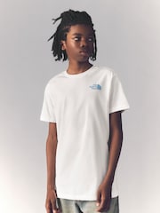 The North Face White Teen Half Dome Photo Back Print T-Shirt - Image 2 of 6