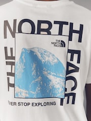 The North Face White Teen Half Dome Photo Back Print T-Shirt - Image 3 of 6