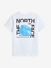 The North Face White Teen Half Dome Photo Back Print T-Shirt - Image 6 of 6