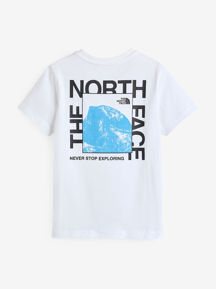 The North Face White Teen Half Dome Photo Back Print T-Shirt - Image 6 of 6