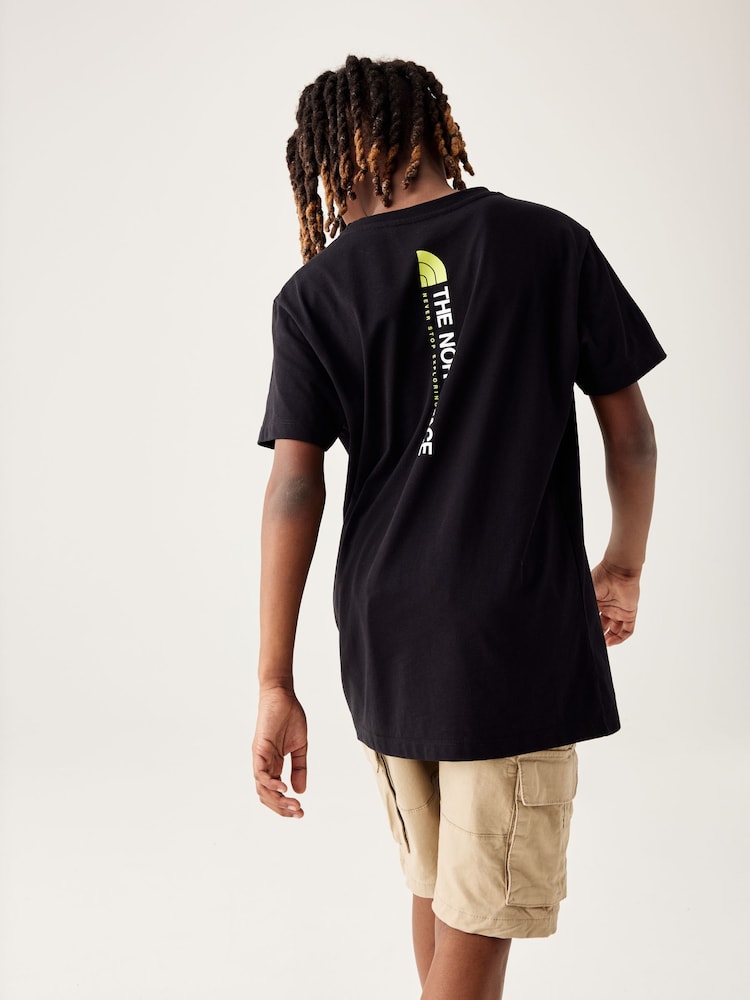 The North Face Teen Vertical Never Stop Exploring 2 Short Sleeve 100% Cotton T-Shirt - Image 1 of 10