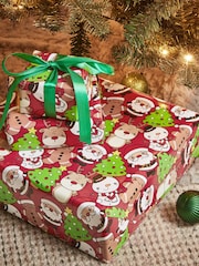 Kawai Santa Extra Wide, 10m Christmas Wrapping Paper - Image 2 of 4