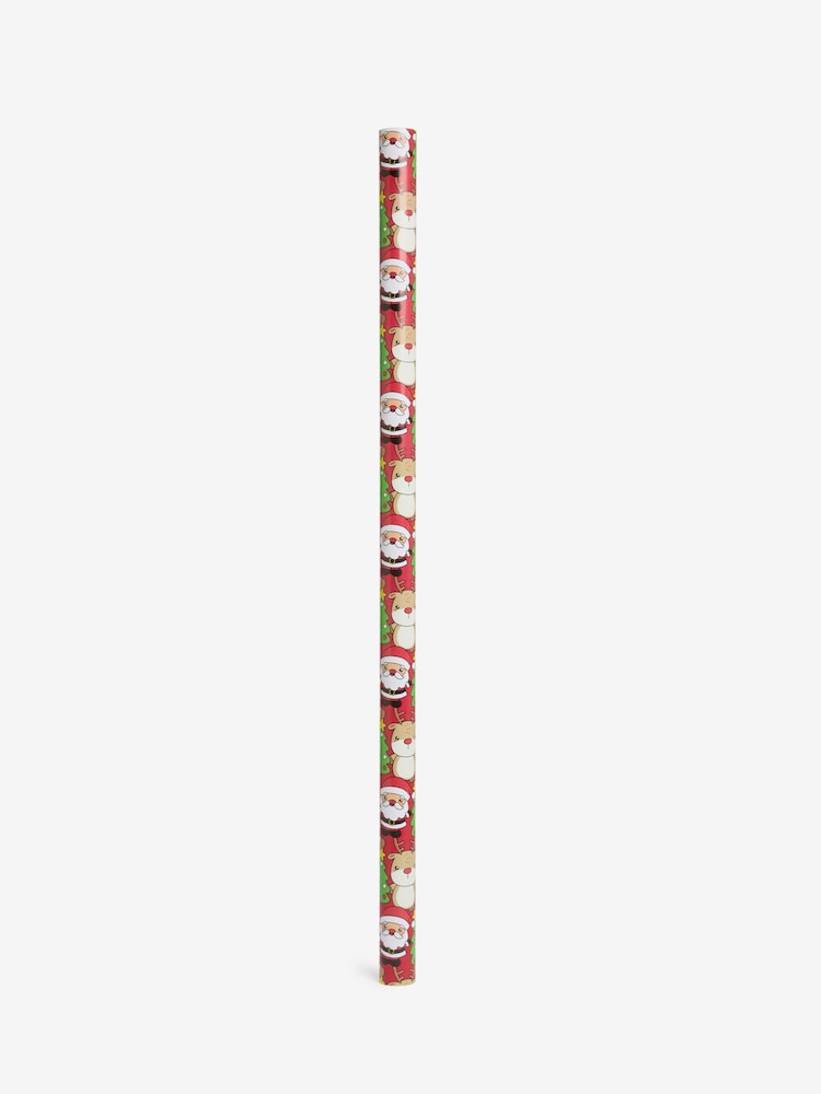 Kawai Santa Extra Wide, 10m Christmas Wrapping Paper - Image 4 of 4
