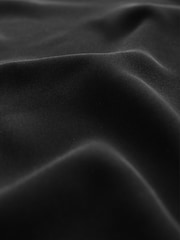 Black Long Sleeve V-Neck Midi Dress - Image 5 of 7