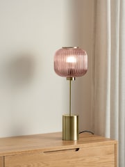 MADE.COM Pink Large Briz Table Lamp - Image 1 of 7