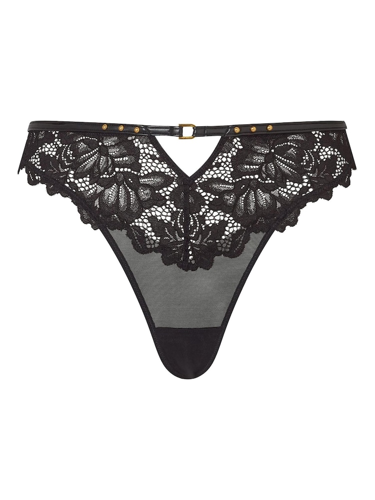 Ann Summers Black Deep Desire PU and Lace Thong - Image 5 of 5 Ann Summers Black Deep Desire PU and Lace Thong - Image 5 of 5