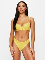 أصفر - لباس داخلي مثير وبتصميم دانتيل رفيع من Ann Summers - صورة 4 من 5