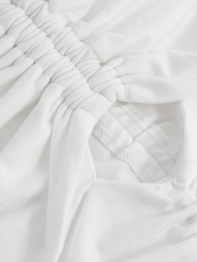 Reiss Cream Solare Ruched Halterneck Top - Image 5 of 5