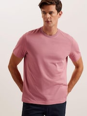 Ted Baker Pink Wiskin Regular Branded T-Shirt - Image 1 of 5