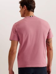 Ted Baker Pink Wiskin Regular Branded T-Shirt - Image 2 of 5