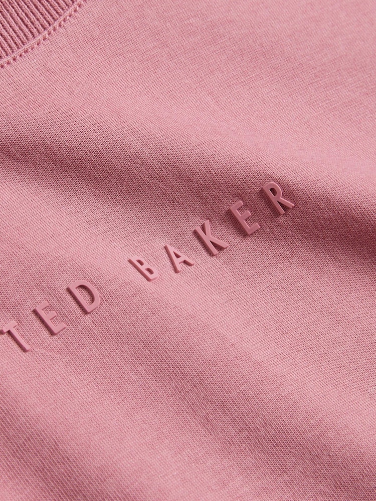 Ted Baker Pink Wiskin Regular Branded T-Shirt - Image 5 of 5