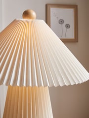 MADE.COM Cream Lila Pleated Table Lamp - Image 3 of 6