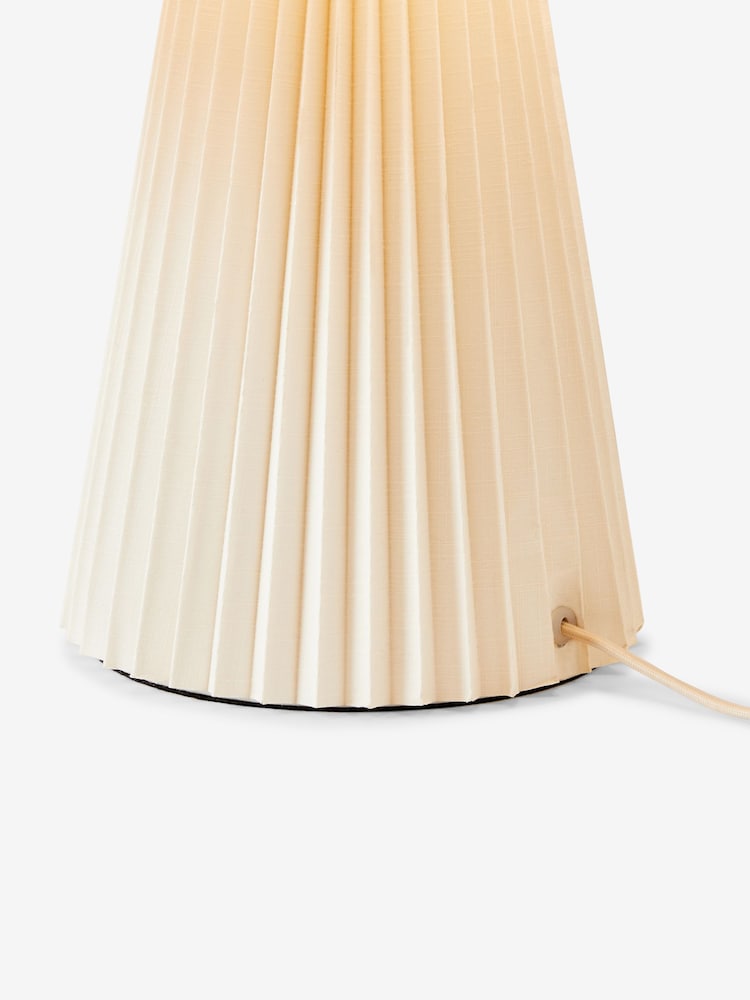 MADE.COM Cream Lila Pleated Table Lamp - Image 6 of 6