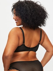 Ann Summers Black Animal Untameable Padded Plunge Bra - Image 4 of 8