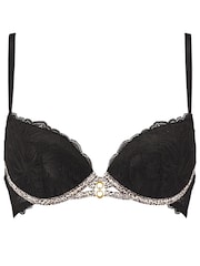 Ann Summers Black Animal Untameable Padded Plunge Bra - Image 7 of 8