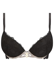 Ann Summers Black Animal Untameable Padded Plunge Bra - Image 8 of 8