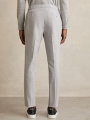 Reiss Grey Found Slim-Fit Drawstring Trousers - Image 5 of 6