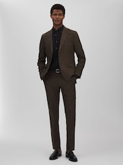 Oscar Jacobson Linen Button Down Collar Shirt - Image 3 of 5