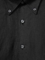 Oscar Jacobson Linen Button Down Collar Shirt - Image 5 of 5