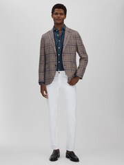 Oscar Jacobson Denim Cutaway Collar Shirt - Image 3 of 5