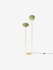 MADE.COM Brass/Green Adrianne Floor Lamp - Image 2 of 4